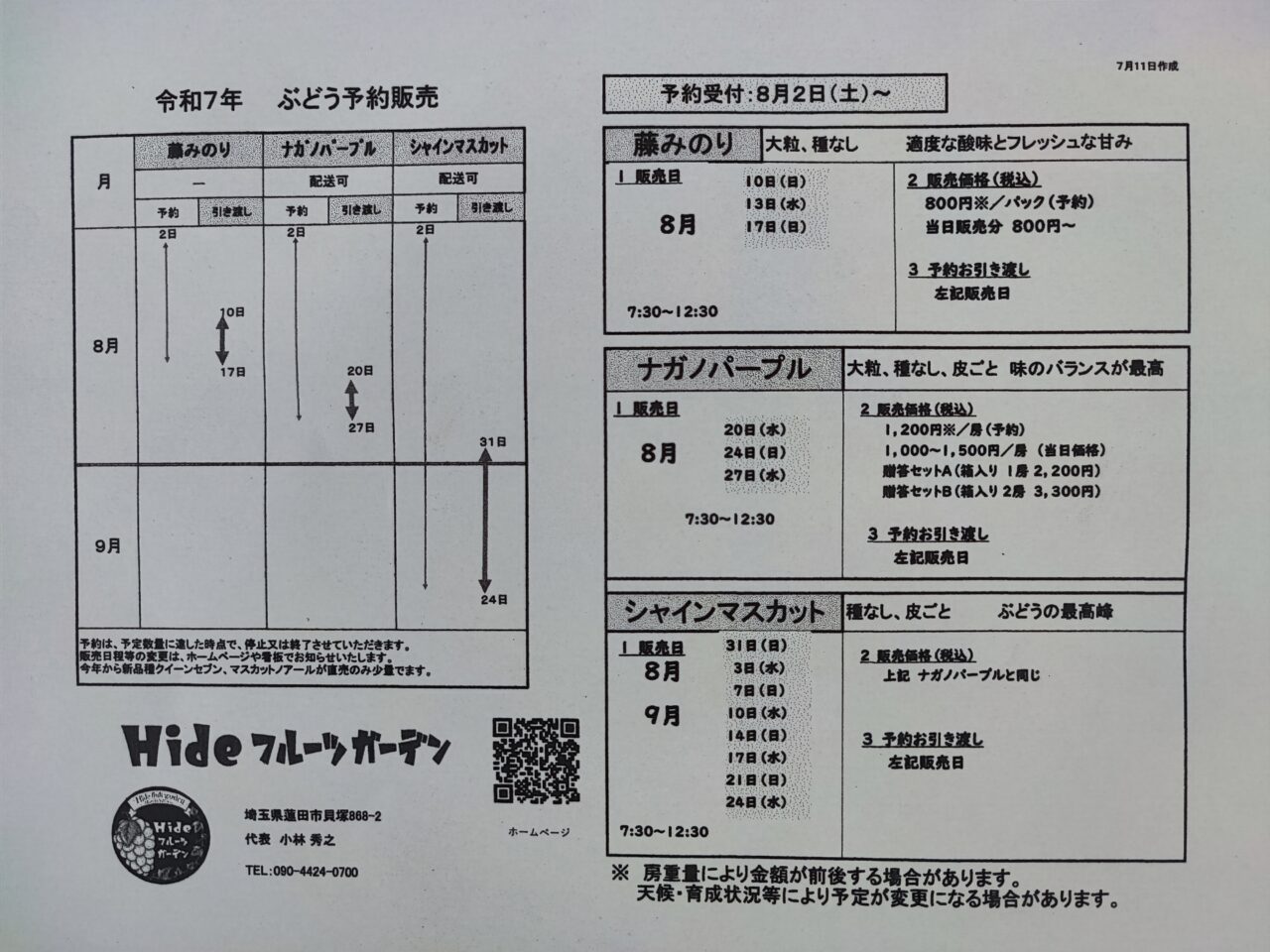 Hideフルーツガーデン