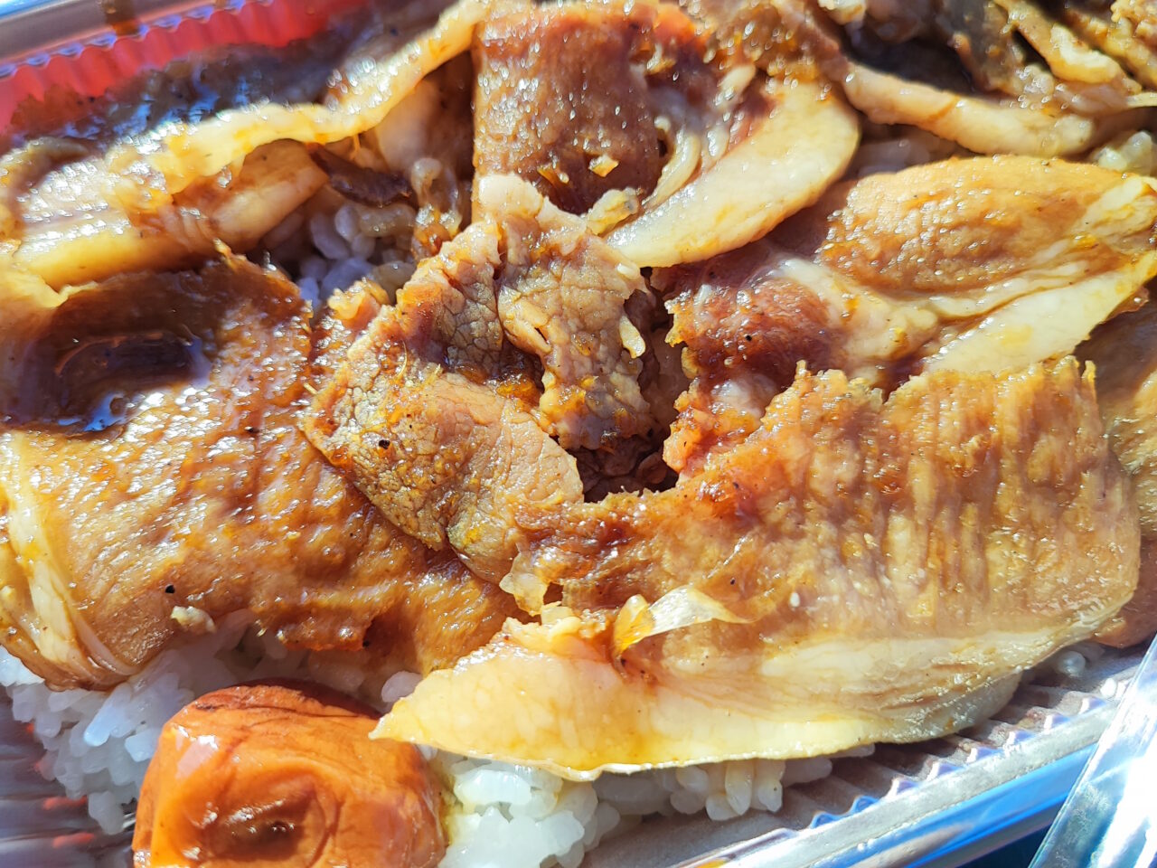 昭和ミニ店舗の焼肉弁当