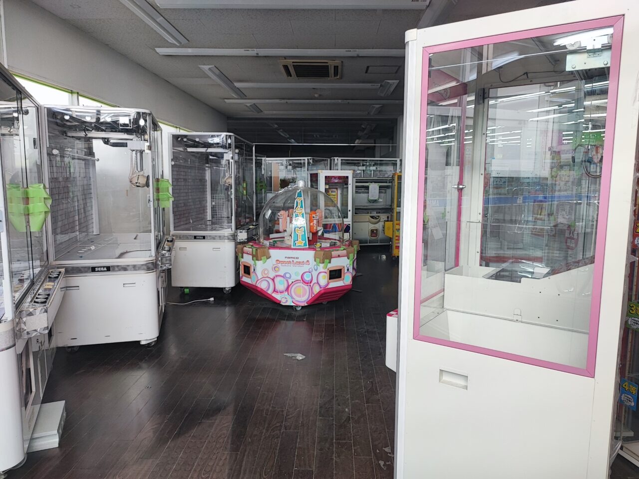 クレーンゲーム（プライズゲーム広場）閉店