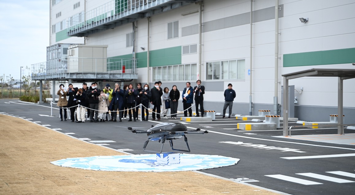 物流施設「LOGI’Q」物流ドローン