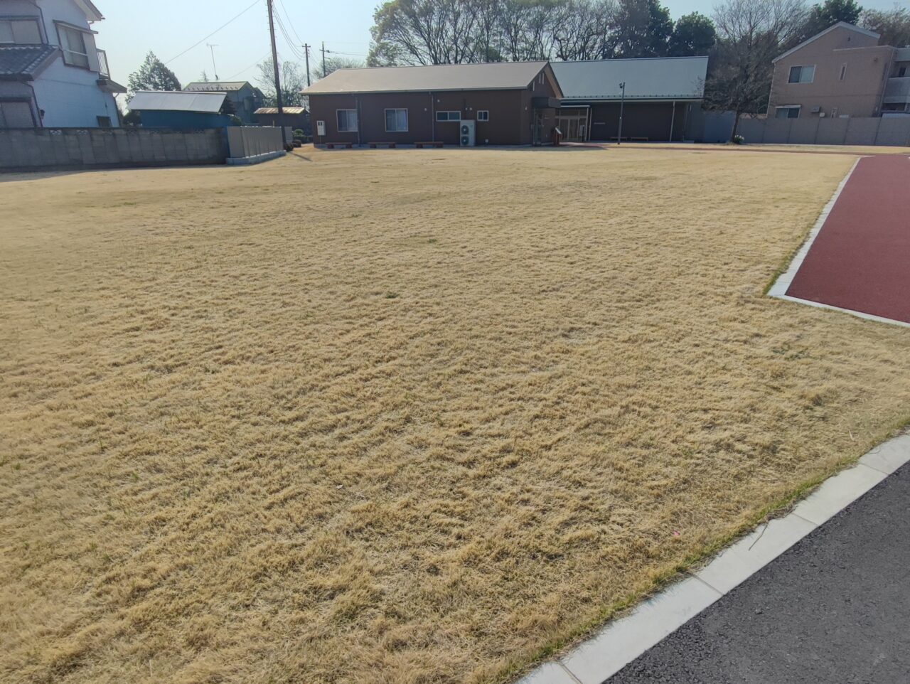 蓮田市環境学習館周辺の道路工事