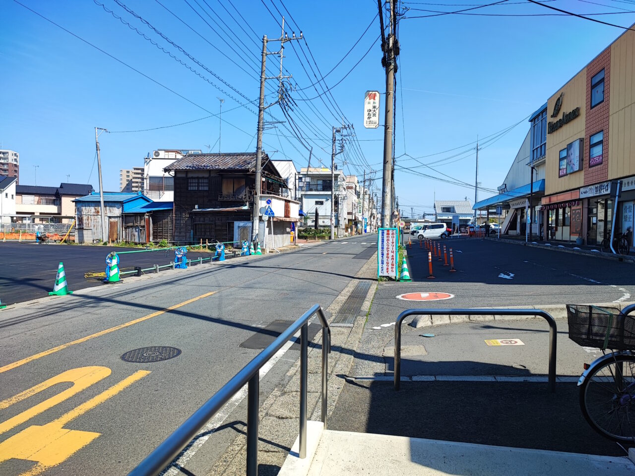 「白岡駅西口ロータリー」車両進入禁止