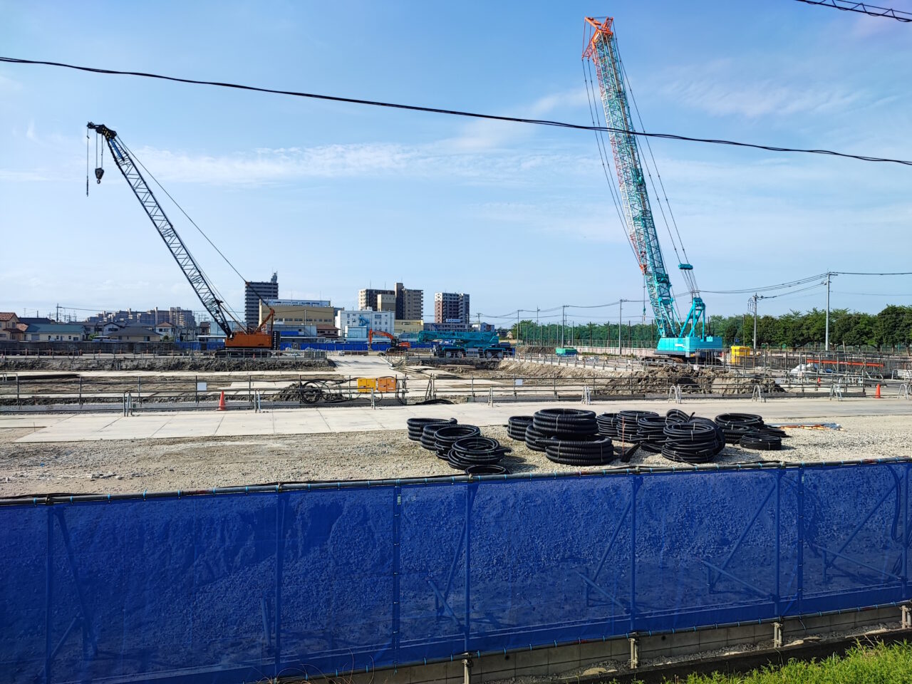 「白岡中央総合病院」
新病院建設現場の様子