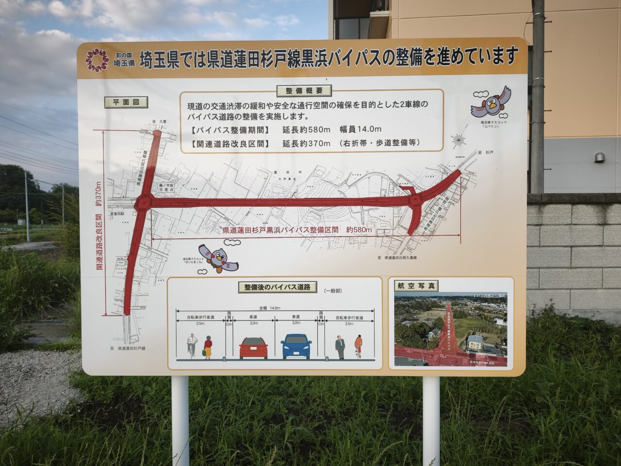 都市計画道路 蓮田駅東口黒浜線(黒浜バイパス)の延伸・整備工事