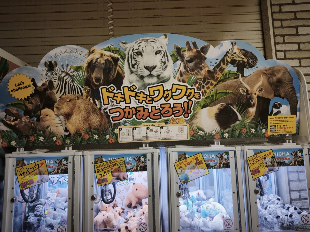 東武動物公園駅「限定クレーンゲーム」「限定プリントシール機」