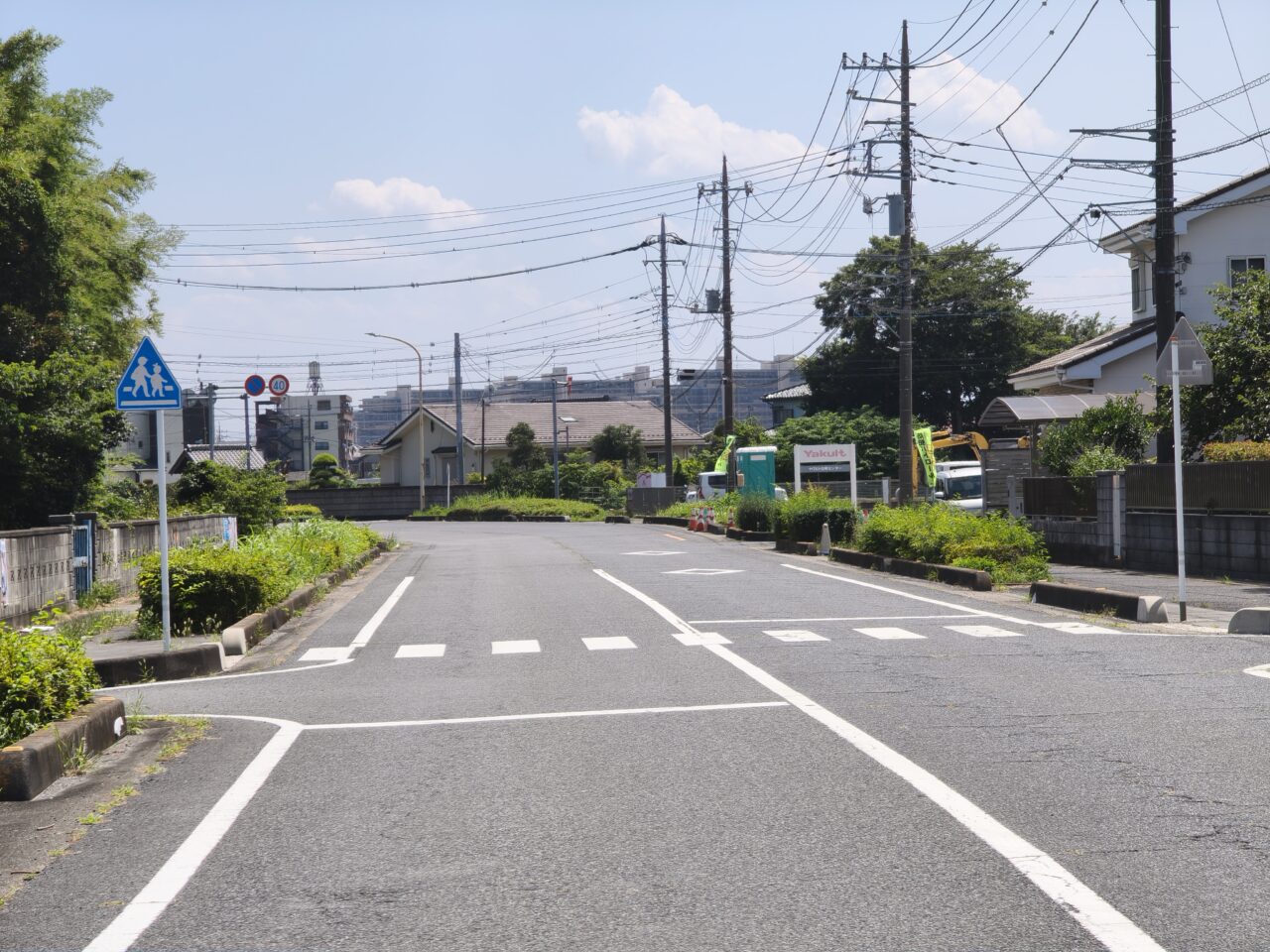 「山王クリニック」近くで保育園の建設工事