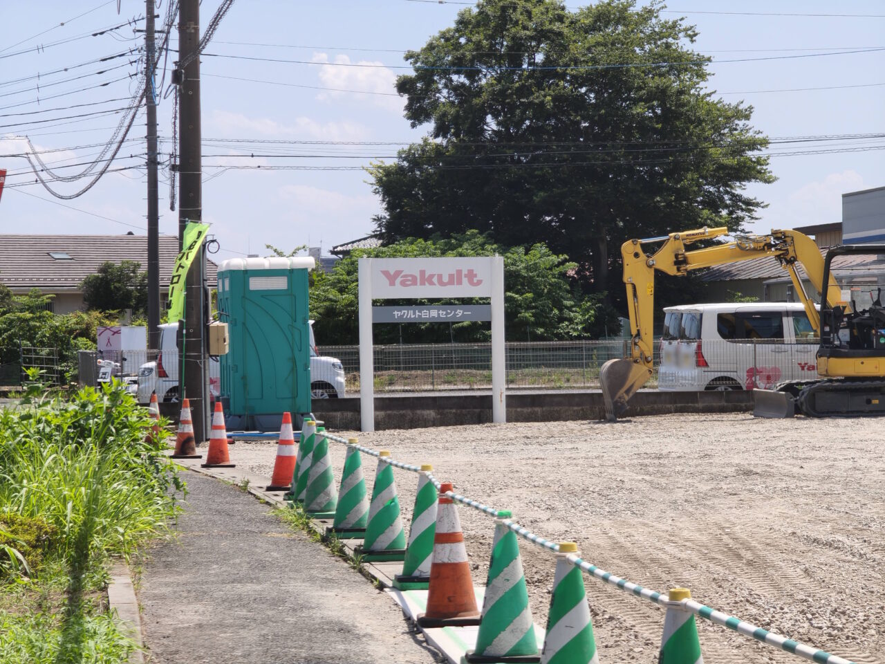 「山王クリニック」近くで保育園の建設工事