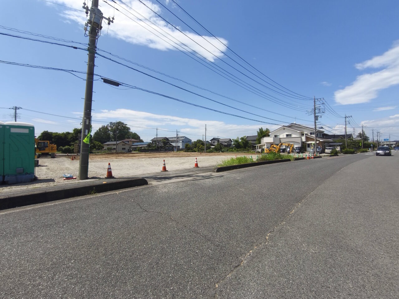 「山王クリニック」近くで保育園の建設工事